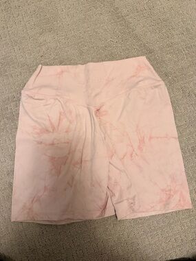 Alphalete Blush Pink Active Shorts with Logo Tag